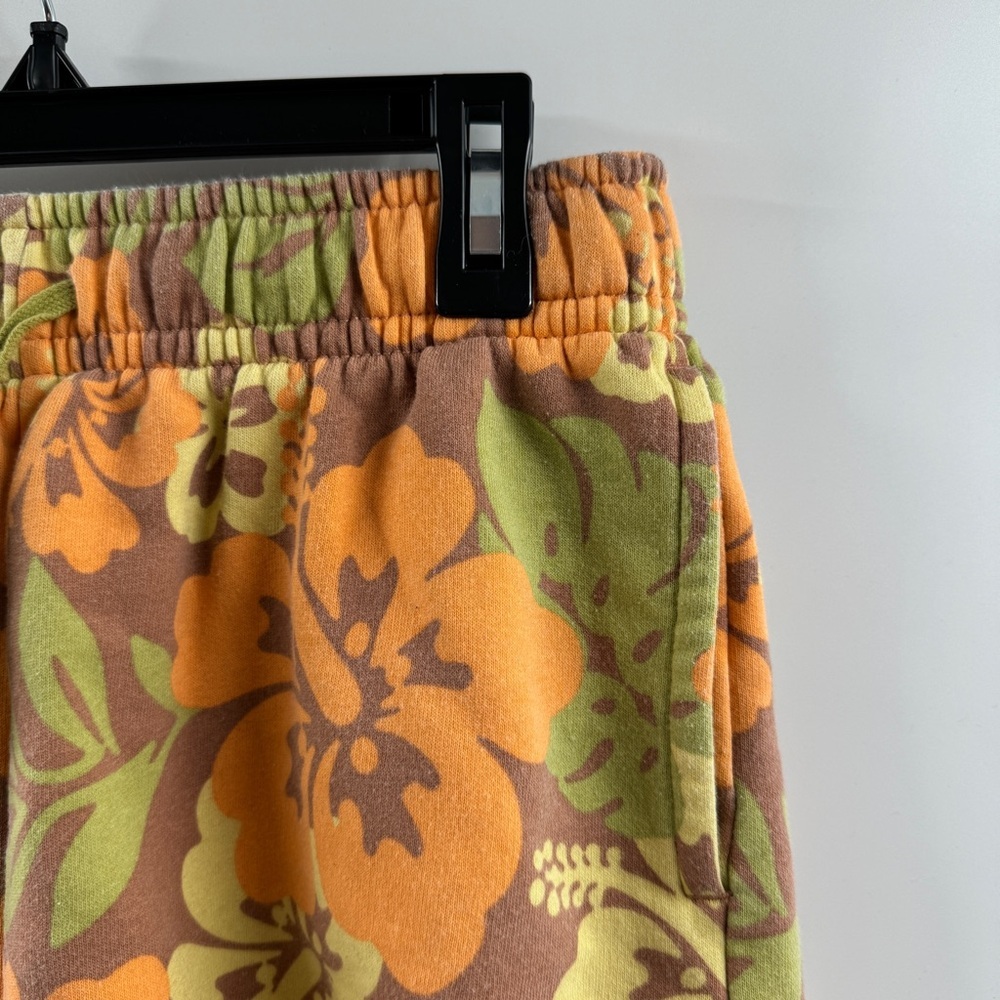 Wild Fable Brown Tropical Floral Lounge Shorts with Drawstring Waist – Size S - Picture 2 of 7